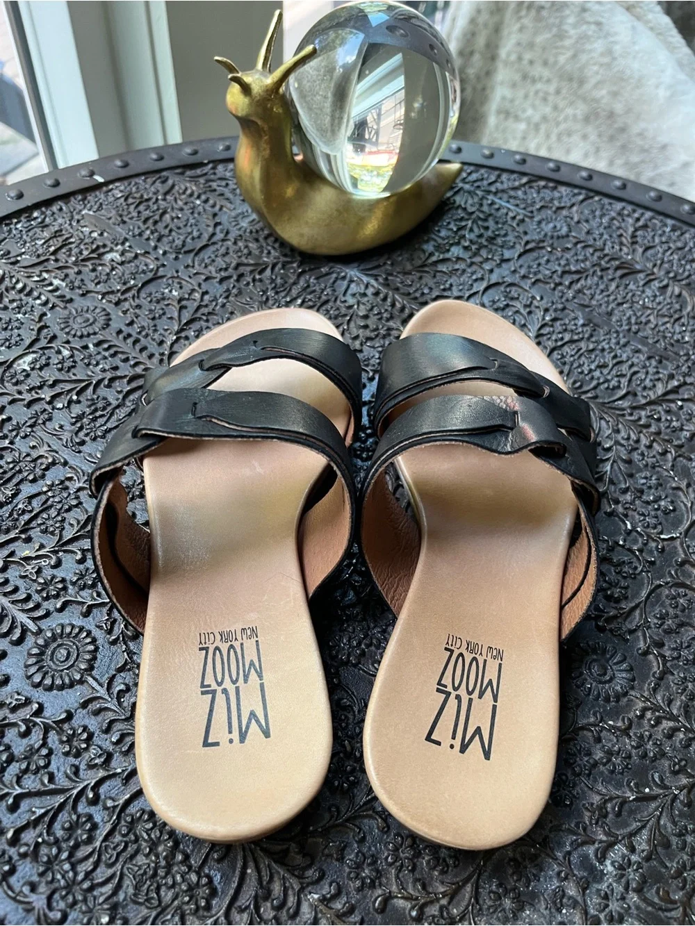 NEW MIZ MOOZ APHRODITE BLACK SANDALS 6